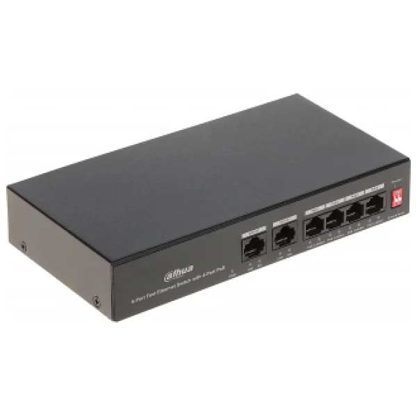 Dahua PFS3006-4ET-36 6 Port 10/100 Mbps Switch - Görsel 4