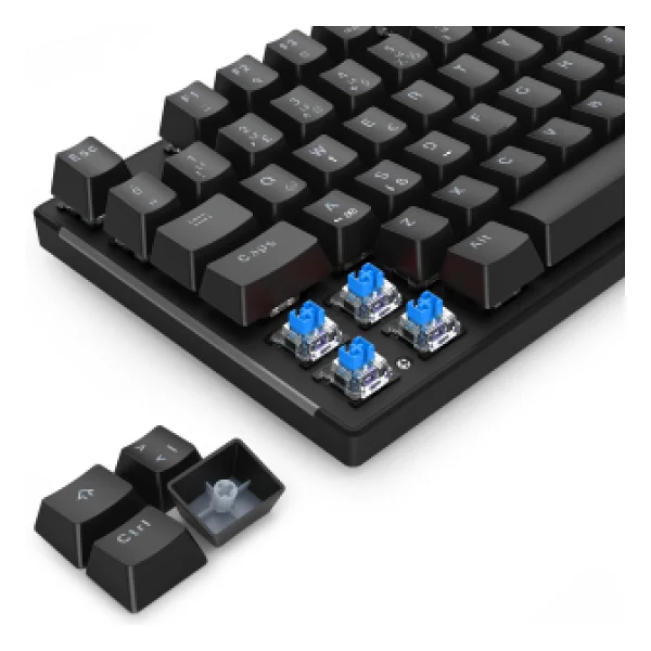T-Dagger NAXOS T-TGK310 Blue Switch Kablolu Mekanik Oyuncu Klavyesi - Görsel 8