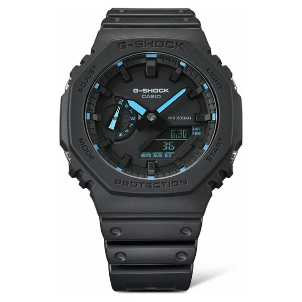 Casio G-Shock GA-2100-1A2DR Siyah-Mavi Erkek Kol Saati - Görsel 2