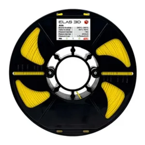 Elas 3D ASA 1.75 mm 1 kg Siyah Filament - Görsel 6