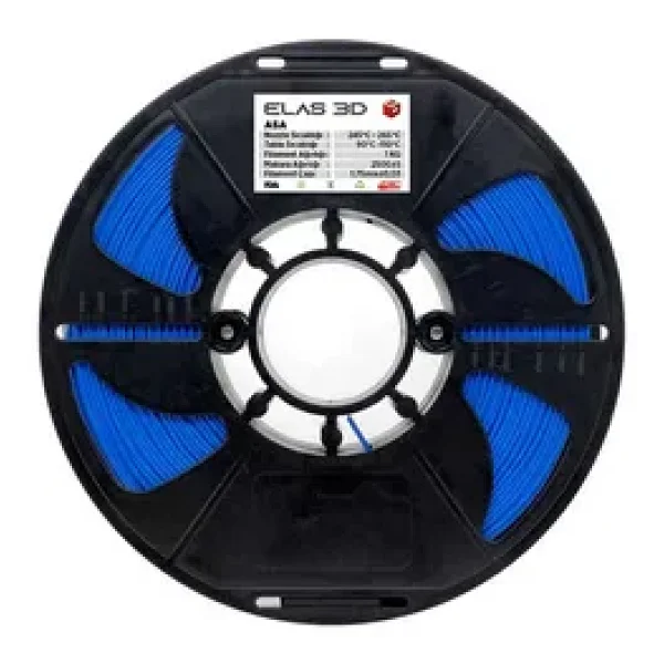 Elas 3D ASA 1.75 mm 1 kg Siyah Filament - Görsel 4