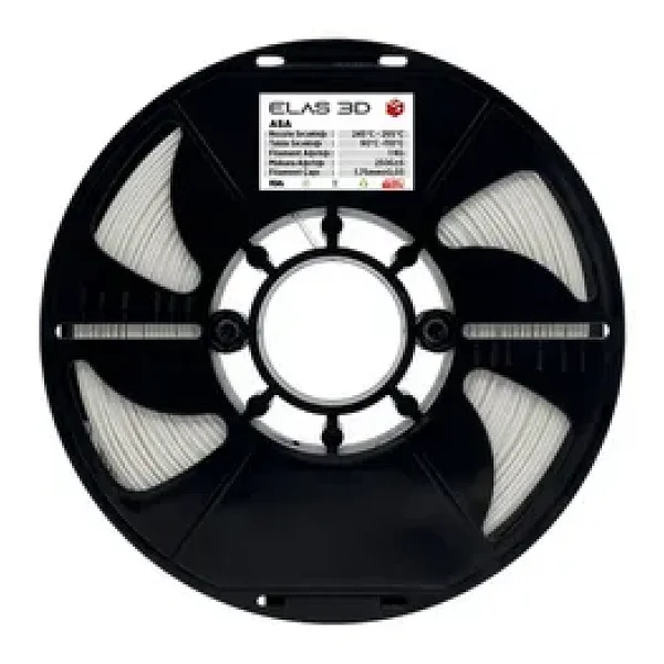 Elas 3D ASA 1.75 mm 1 kg Siyah Filament - Görsel 7