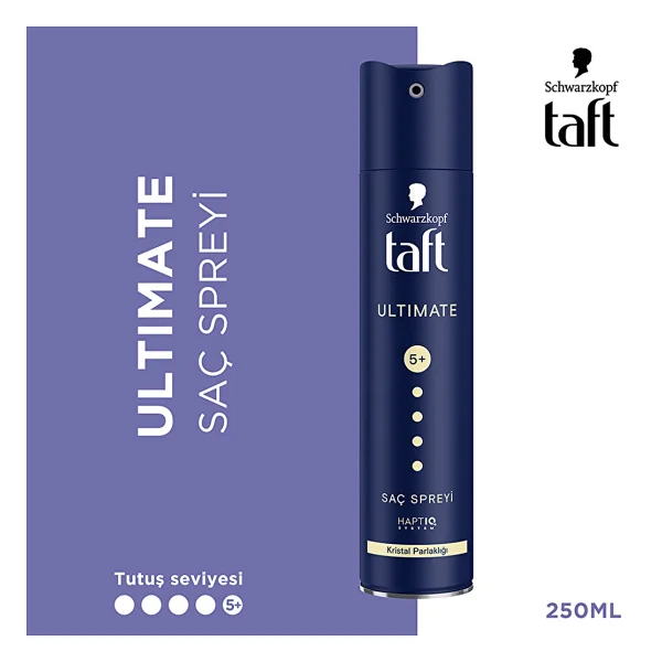 Taft Ultimate En Güçlü 5+ 250 ml Saç Spreyi - Görsel 4