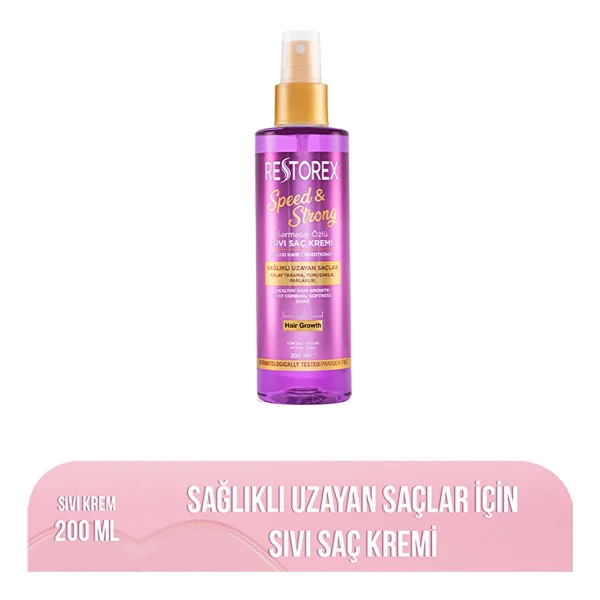 Restorex Speed & Strong Sarmaşık Özlü 200 ml Sıvı Saç Kremi - Görsel 6