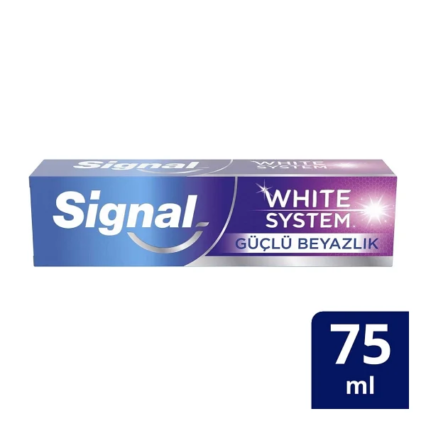 Signal White System Güçlü Beyazlık 75 ml Florürlü Diş Macunu - Görsel 3