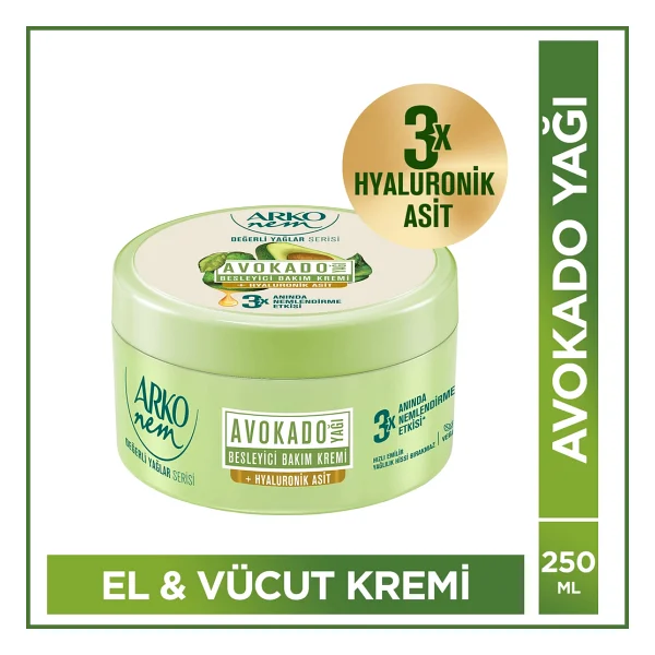 Arko Nem Değerli Yağlar Avokado Yağı 250 ml Nemlendirici Krem - Görsel 4