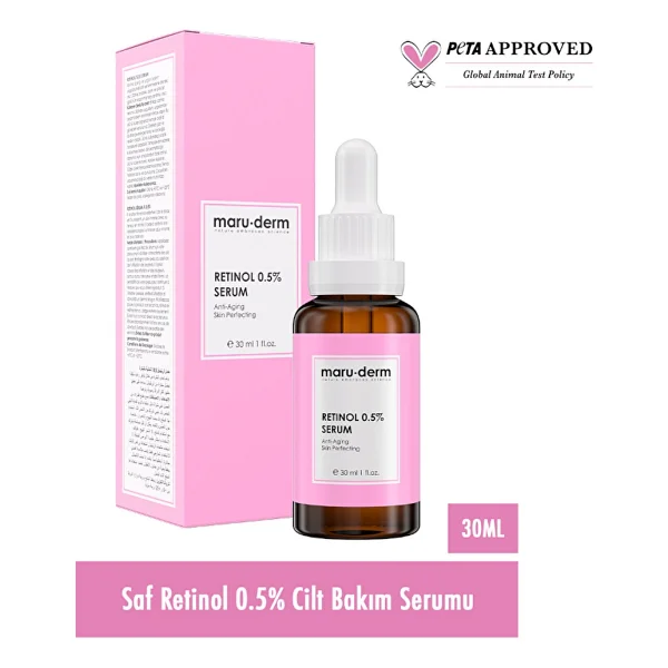 Maru.Derm Retinol 0.5% Cilt Yenileyici Bakım Serumu 30 ml - Görsel 5