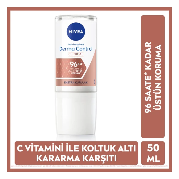 Nivea Derma Control Clinical 50 ml Kadın Roll-On - Görsel 2