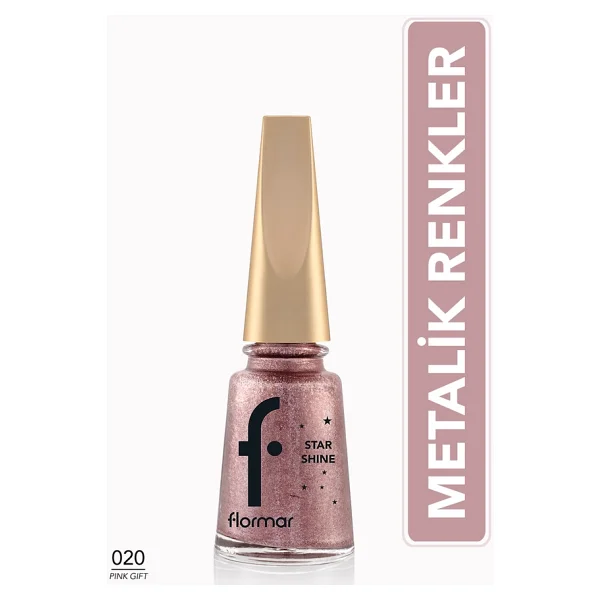 Flormar Star Shine 020 Pink Gift Oje - Görsel 3