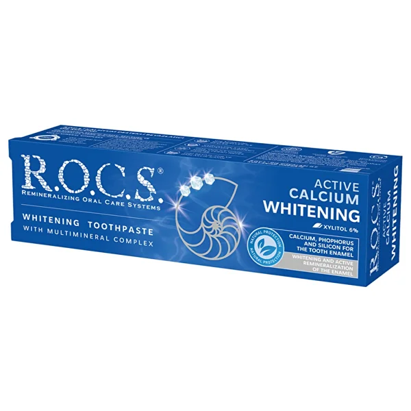 R.O.C.S. Aktif Kalsiyum Beyazlatıcı 75 ml Florürsüz Diş Macunu - Görsel 6