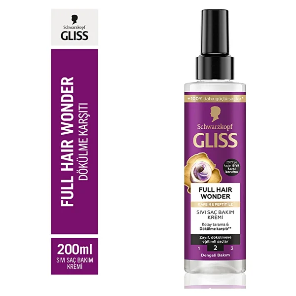 Gliss Full Hair Wonder 200 ml Sıvı Saç Kremi - Görsel 9