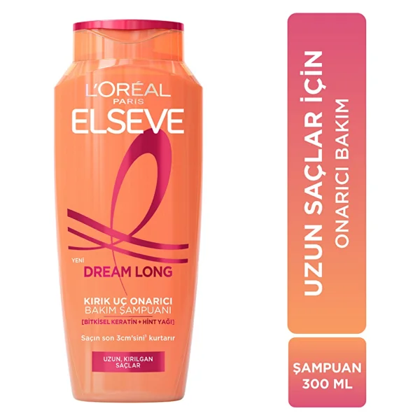 L'Oreal Paris Elseve Dream Long Kırık Uç Onarıcı 300 ml Şampuan - Görsel 5