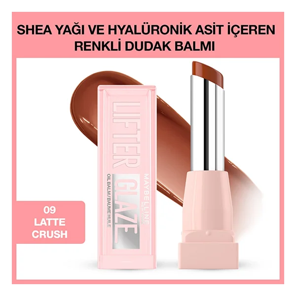 Maybelline New York Lifter Glaze 09 Latte Crush Renkli Dudak Balmı - Görsel 4