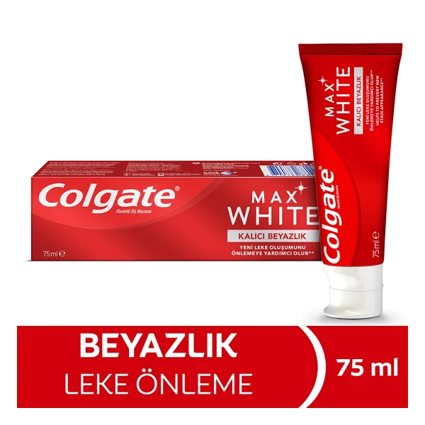 Colgate Max White Kalıcı Beyazlık 75 ml Florürlü Diş Macunu - Görsel 4