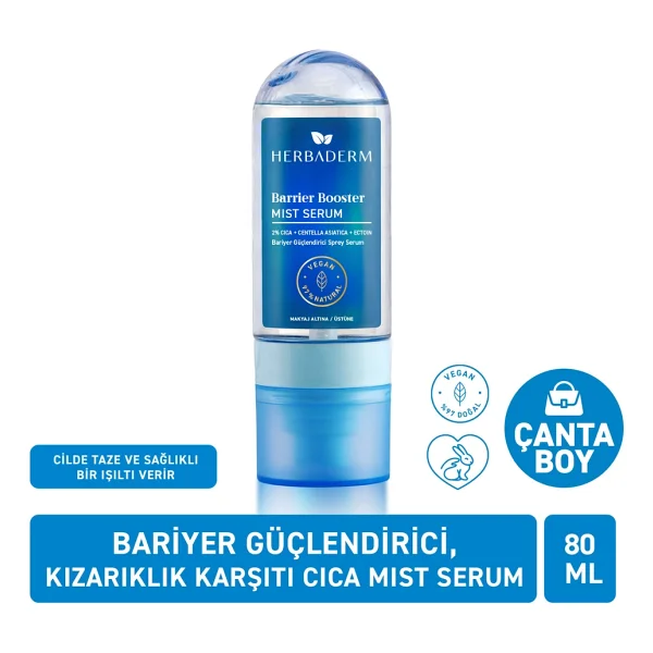 Herbaderm Bariyer Güçlendirici Mist 80 ml Sprey Yüz Serumu - Görsel 3