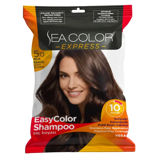 Sea Color Express 5.0 Açık Kahve Saç Boyası - Görsel 3