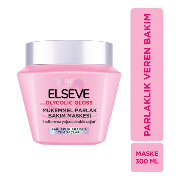 L'Oreal Paris Elseve Glycolic Gloss 300 ml Saç Maskesi - Görsel 4