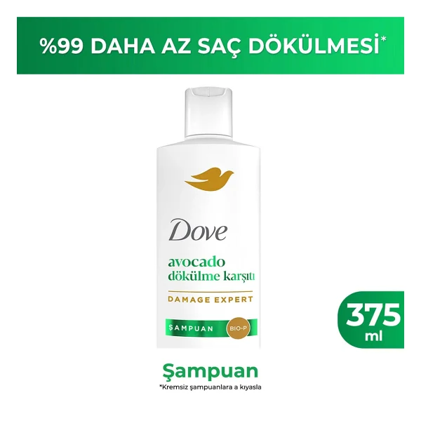 Dove Avocado 375 ml Saç Dökülmesine Karşı Şampuan - Görsel 6