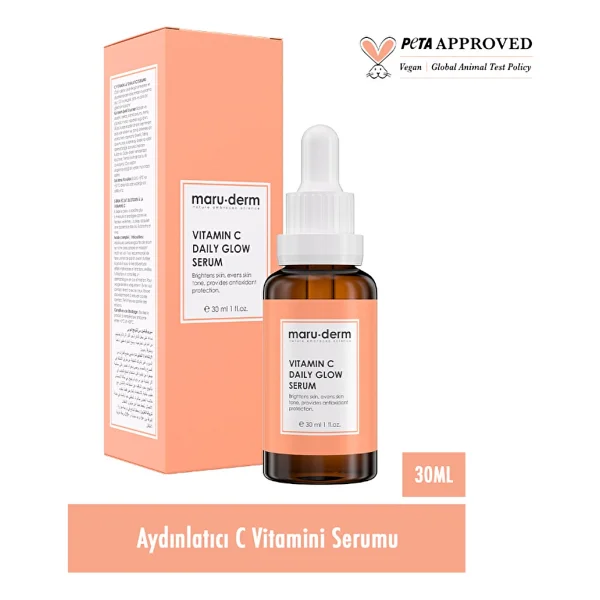 Maru.Derm C Vitamini ve Peptid Aydınlatıcı Yüz Serumu 30 ml - Görsel 6