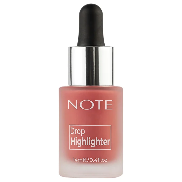 Note Drop Işıltılı 01 Pearl Rose Likit Highlighter - Görsel 2