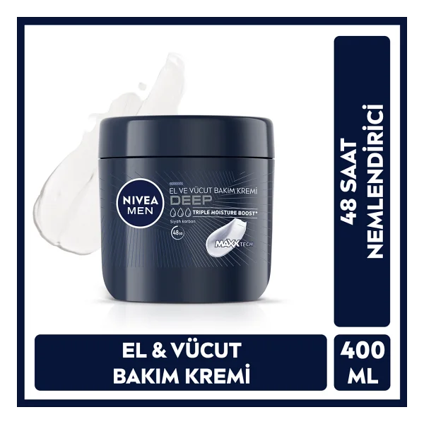 Nivea Men Deep Impact El ve Vücut Kremi 400 ml - Görsel 3