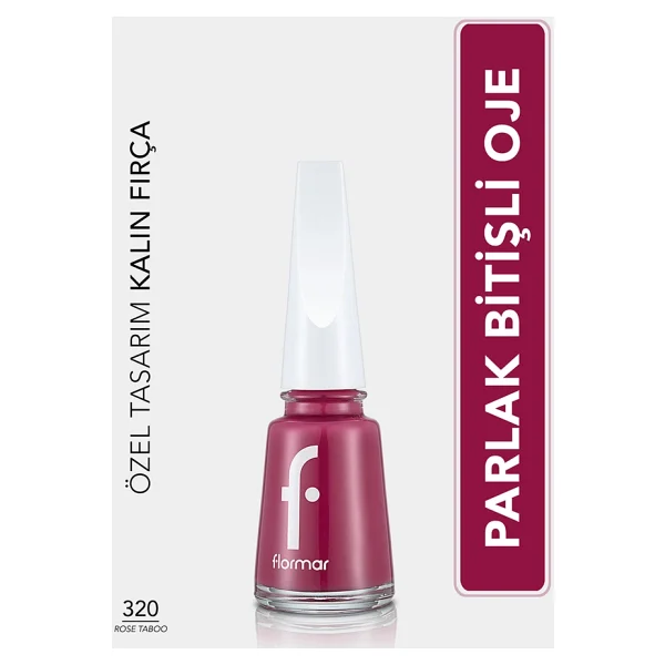 Flormar Nail Enamel 320 Rose Taboo Oje - Görsel 3