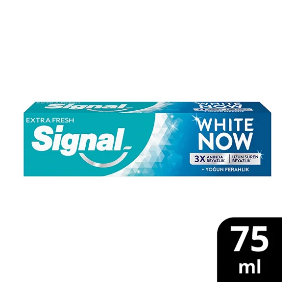 Signal White Now Extra Fresh Beyazlatıcı Florürlü Diş Macunu 75 ml - Görsel 2