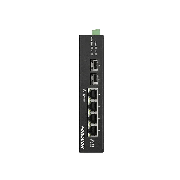 Hikvision DS-3T0506HP-E/HS(O-STD 4 Port 10/100/1000 3XGIGA PoE + 1XGIGA Hi-PoE 2 X SFP 60W Yonetılemez Switch - Görsel 5