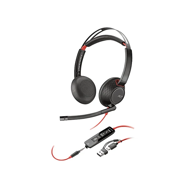 Poly Blackwire C5220 Kulak Üstü Çağrı Merkezi Kulaklığı - Görsel 5
