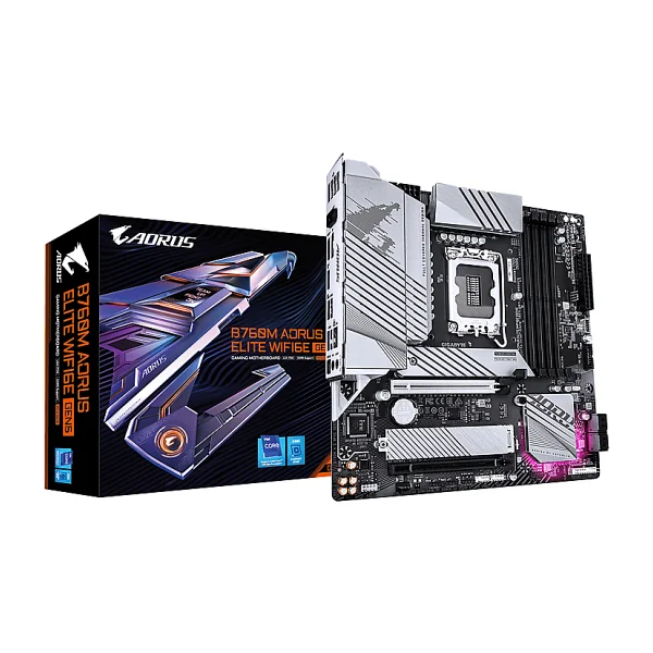 Gigabyte B760M Aorus Elite WIFI6E Gen5 Intel LGA1700 DDR5 Micro ATX Anakart - Görsel 6