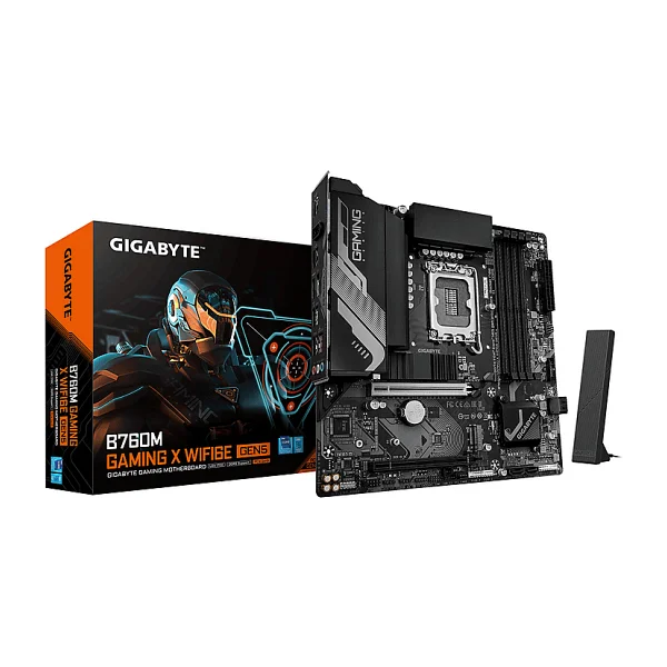 Gigabyte B760M Gaming X WIFI6E Gen5 Intel LGA1700 DDR5 Micro ATX Anakart - Görsel 2