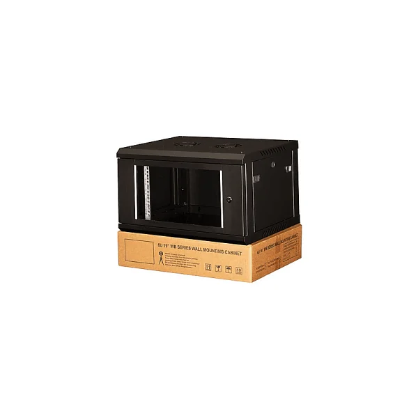Lande 6u 19" Duvar Tipi Rack Kabinet Genişlik: 600 Mm Derinlik: 450 Mm Siyah Demonte - Görsel 2