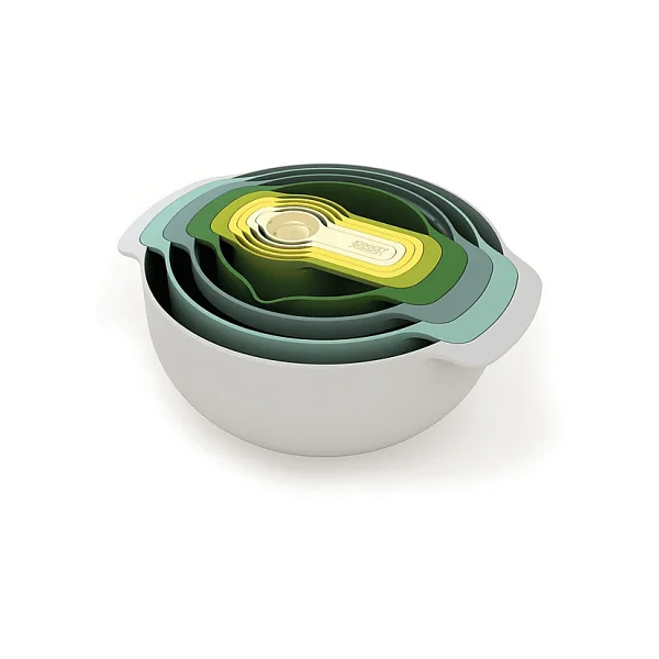 Joseph Joseph 40076 Nest 9 Plus Karıştırma Kase Seti Opal - Görsel 2