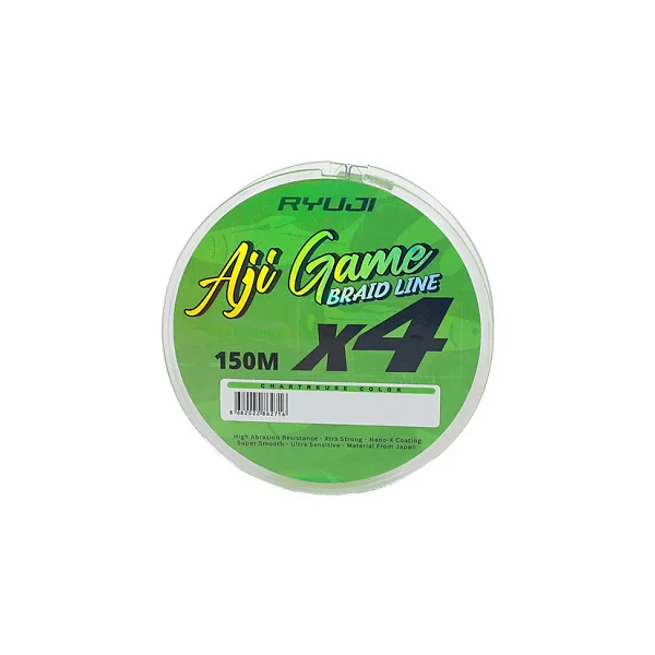 Ryuji Aji Game 4X 150 m 0.02 mm 1.5 kg Chartreuse İp Misina - Görsel 2