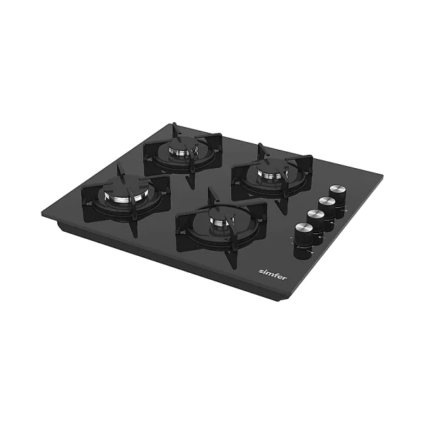 Simfer 3046 Siyah Klasik Set üstü Cam Ocak - Görsel 7