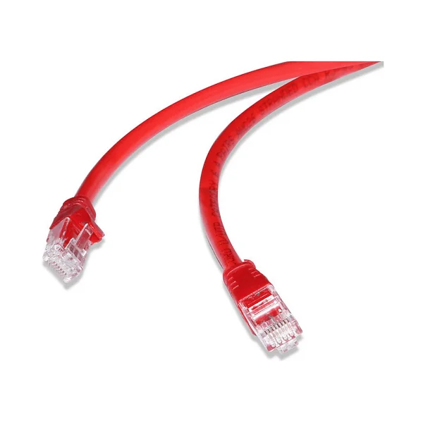 Flaxes FNK-605K UTP 5 m Kırmızı CAT6 Patch Kablo - Görsel 4