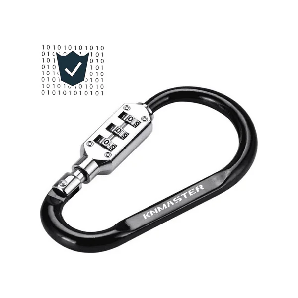 KNMASTER Lock 100 Şifreli Karabina Çok Amaçlı Motosiklet Kask Kilidi - Görsel 7