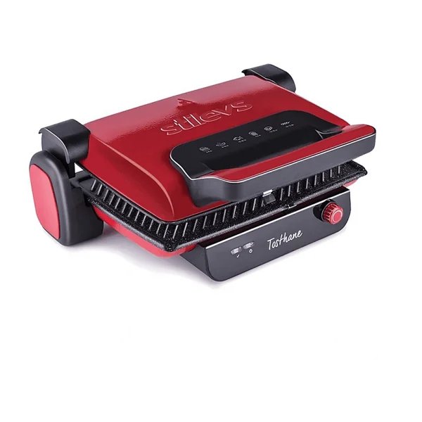 Stilevs Tosthane Kırmızı 1800 W Granit Tost Makinesi - Görsel 3