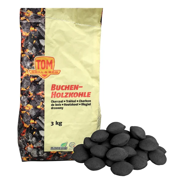 Buchen Mangal Kömürü Briket Sıkma 3 Kg (Sarı) - Görsel 3