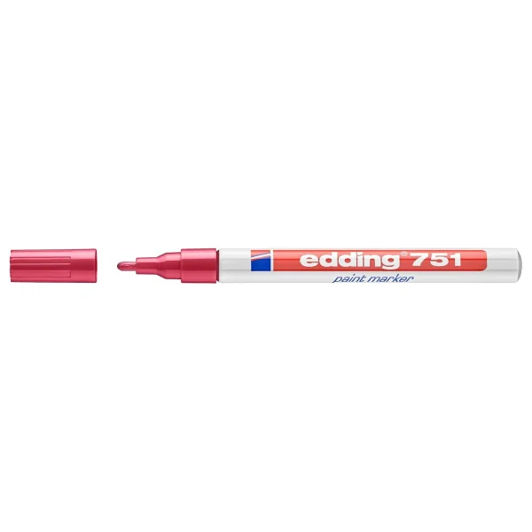 Edding 751 Kırmızı Dekorasyon Marker Kalemi - Görsel 2