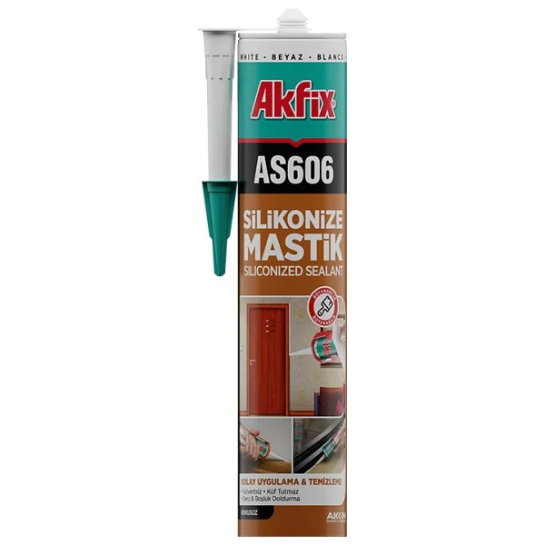 Akfix AS606 500 gr Silikonize Mastik - Görsel 6