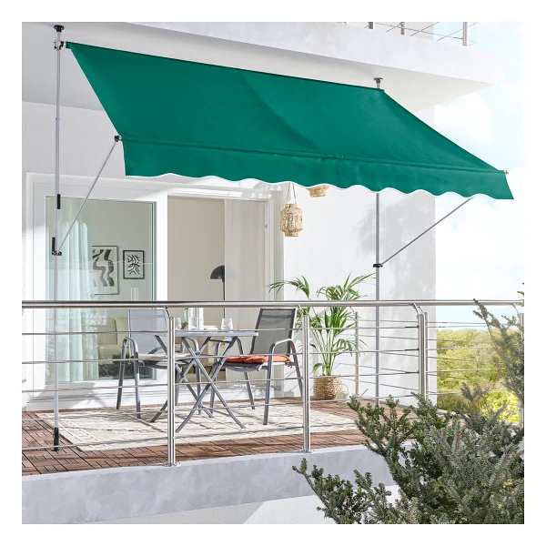 Sunfun Teleskopik Tente Yeşil 250x130 cm - Görsel 2