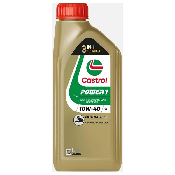 Castrol Power 1 10W-40 4T 1 lt Motosiklet Yağı - Görsel 2