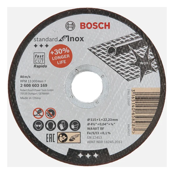 Bosch 2608603169 115x1 mm Inox Kesici Disk - Görsel 2