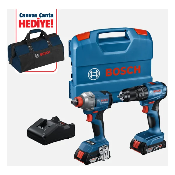 Bosch GDX 18V-285 + GSB 185-Li Elektrikli El Aletleri Seti - Görsel 2