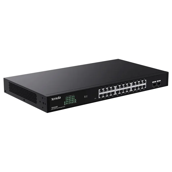 Tenda TEG2226F 24 Port 10/100/1000 2 X SFP Yonetilebilir Desktop Switch - Görsel 4