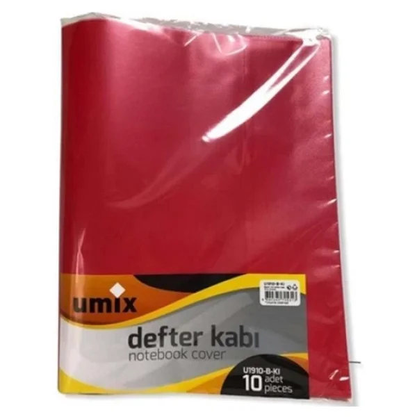 Umix Hazır (A4) Defter Kabı (10'lu) Kırmızı - Görsel 3