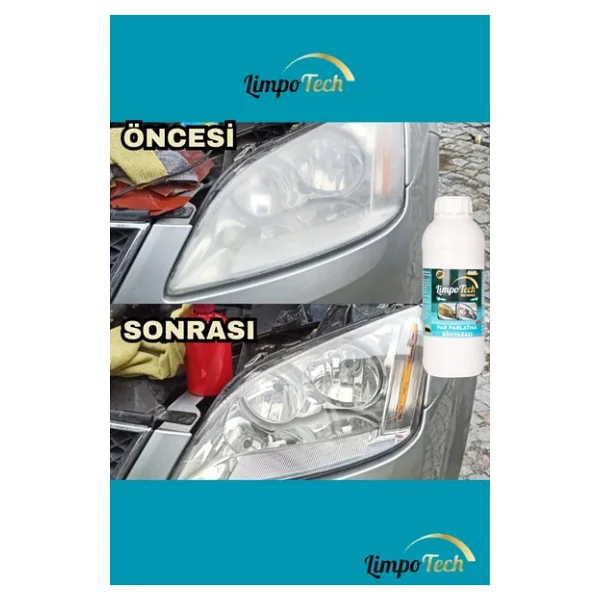 Buharli Far Temizleme Sivisi, Far Kimyasali, Far Parlatici, Kloroform, Araba Fari Parlatici 2Kg - Görsel 4