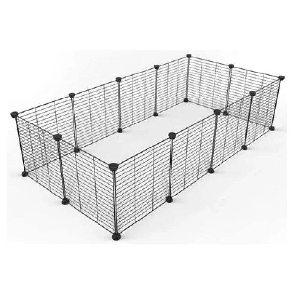 hodbehod Evcil Küçük Hayvan Kedi Köpek Kuş Evi Kafesi Oyun Parkı Portatif Taşınabilir Metal Tel 12 Panel - Görsel 4