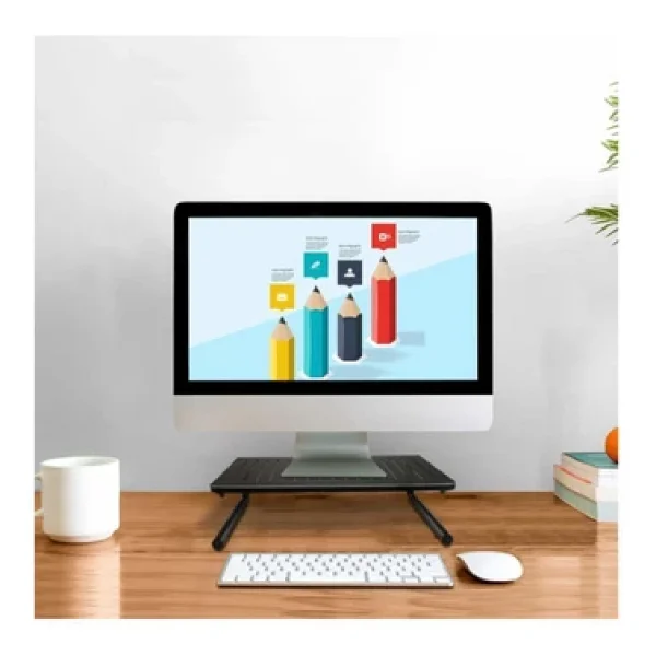 Hodbehod Masa Üstü Ekran Monitor TV Laptop Yazıcı Yükseltici Metal Ayaklı Stand Organiser - Görsel 3